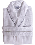beyaz waffle pike bornoz unisex kimono spa banyo bornozu
