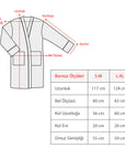 beyaz waffle pike bornoz unisex kimono spa banyo bornozu