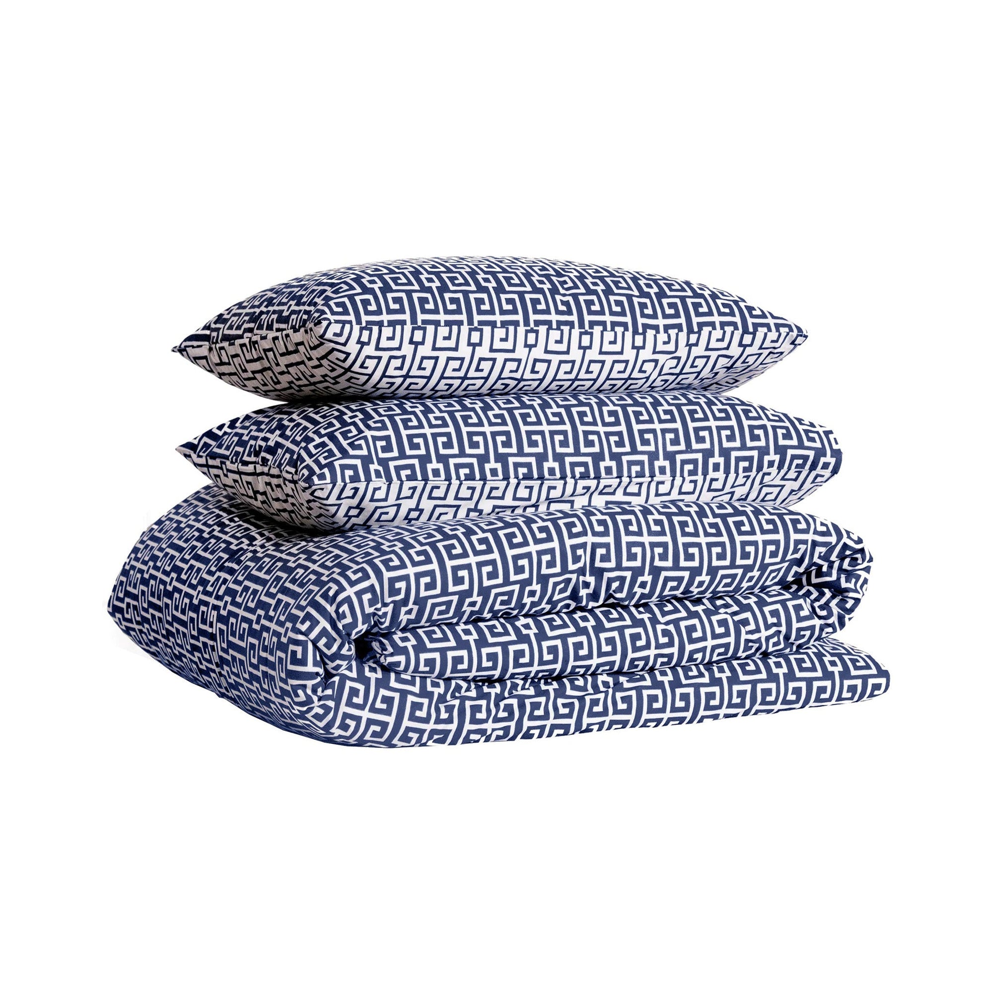 classy-navy-blue-greek-key-meander-pattern-duvet-cover-set-pillowcase