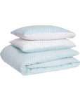 oslo duck egg chevron duvet cover set