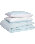 oslo duck egg chevron duvet cover set