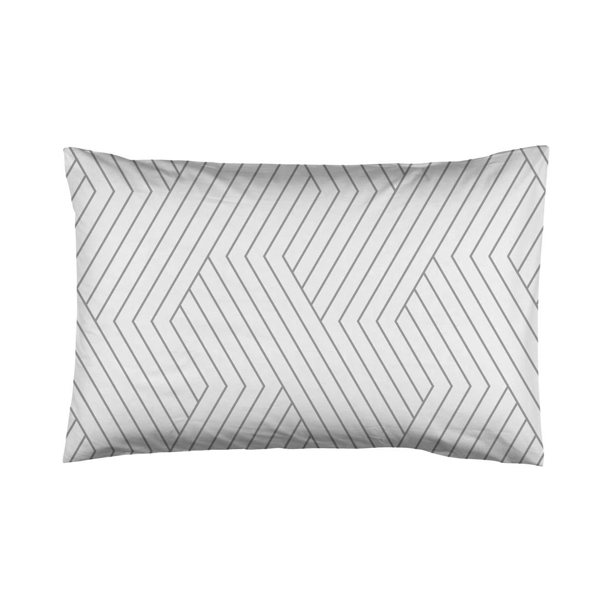 oslo gri chevron yastik kilifi standart 50x70