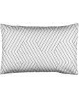 oslo gri chevron yastik kilifi standart 50x70