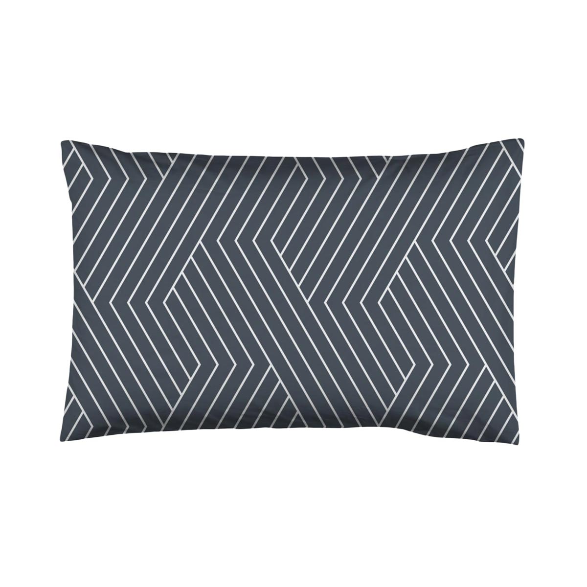 oslo koyu lacivert chevron yastik kilifi standart 50x70