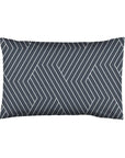 oslo koyu lacivert chevron yastik kilifi standart 50x70