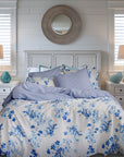sevilla blue floral duvet cover set