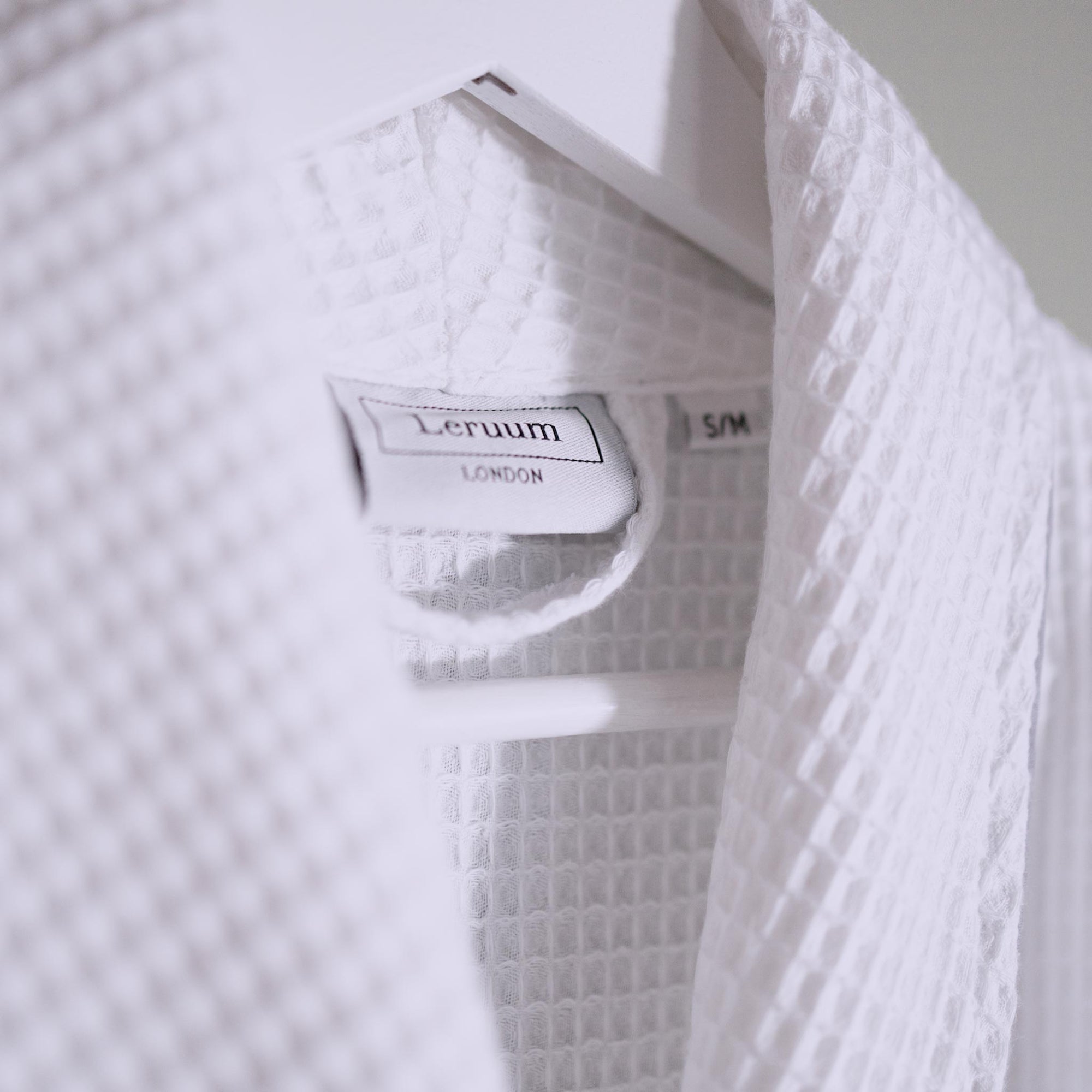 beyaz waffle pike bornoz unisex kimono spa banyo bornozu