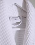 beyaz waffle pike bornoz unisex kimono spa banyo bornozu