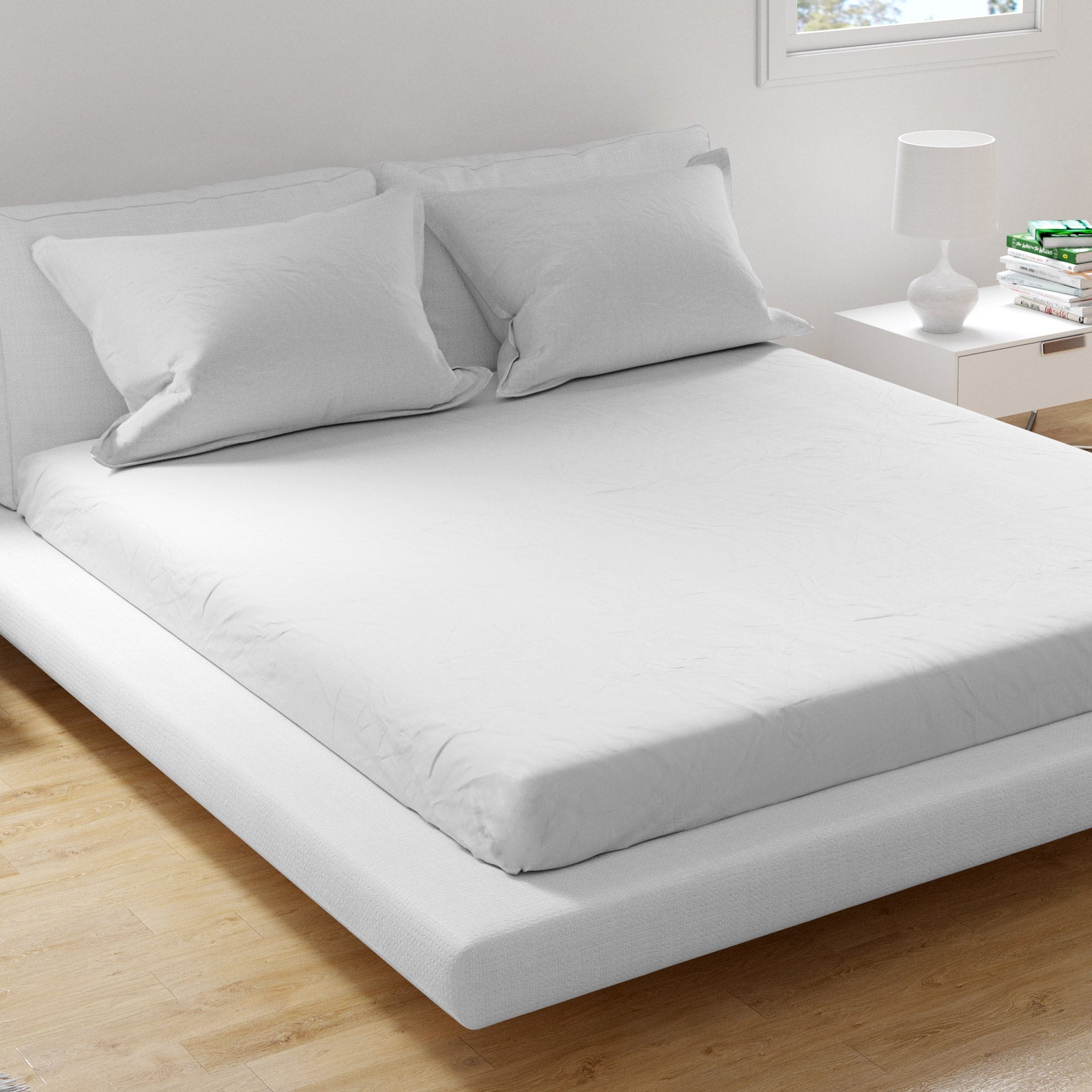 volanlı 50x70 beyaz yastık kılıfı